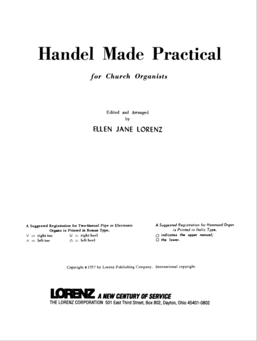 Handel Made Practical for Church Organists, Vol. 1 (Digital Download) Organ scores gallery preview page 3