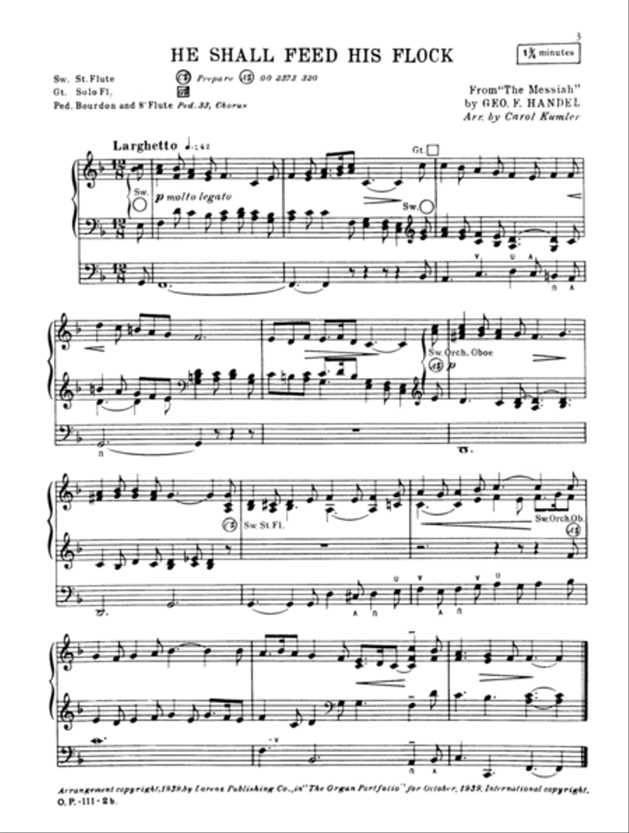 Handel Made Practical for Church Organists, Vol. 1 (Digital Download) Organ scores gallery preview page 5