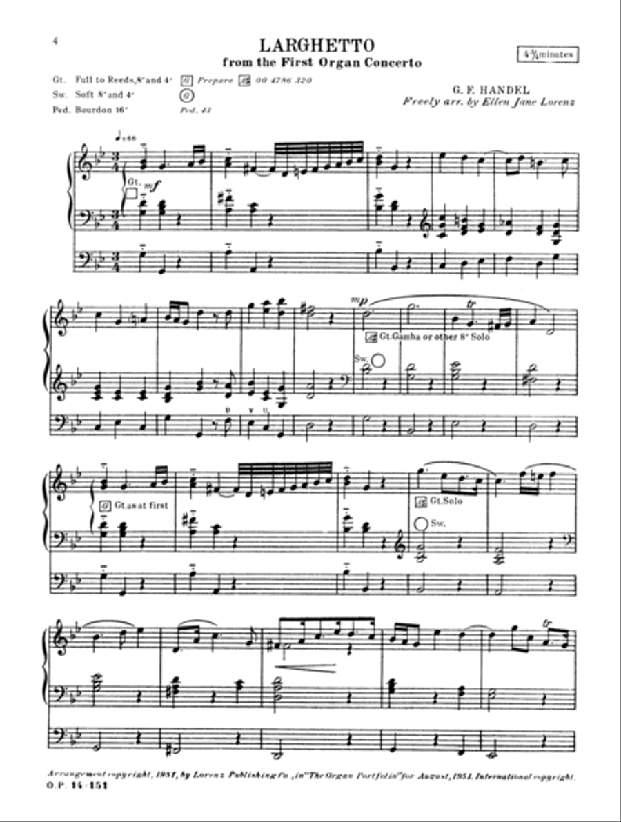 Handel Made Practical for Church Organists, Vol. 1 (Digital Download) Organ scores gallery preview page 6