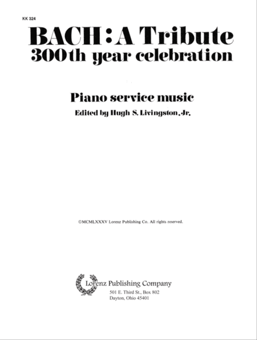 Bach A Tribute (Digital Download) Piano Solo scores gallery preview page 3