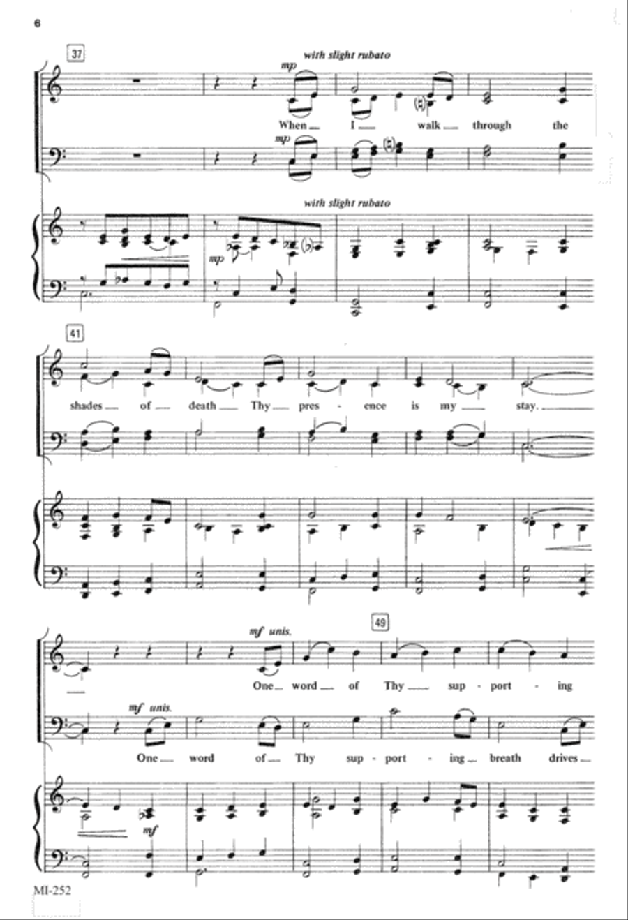 My Shepherd Will Supply My Need (Digital Download) 4-Part scores gallery preview page 6