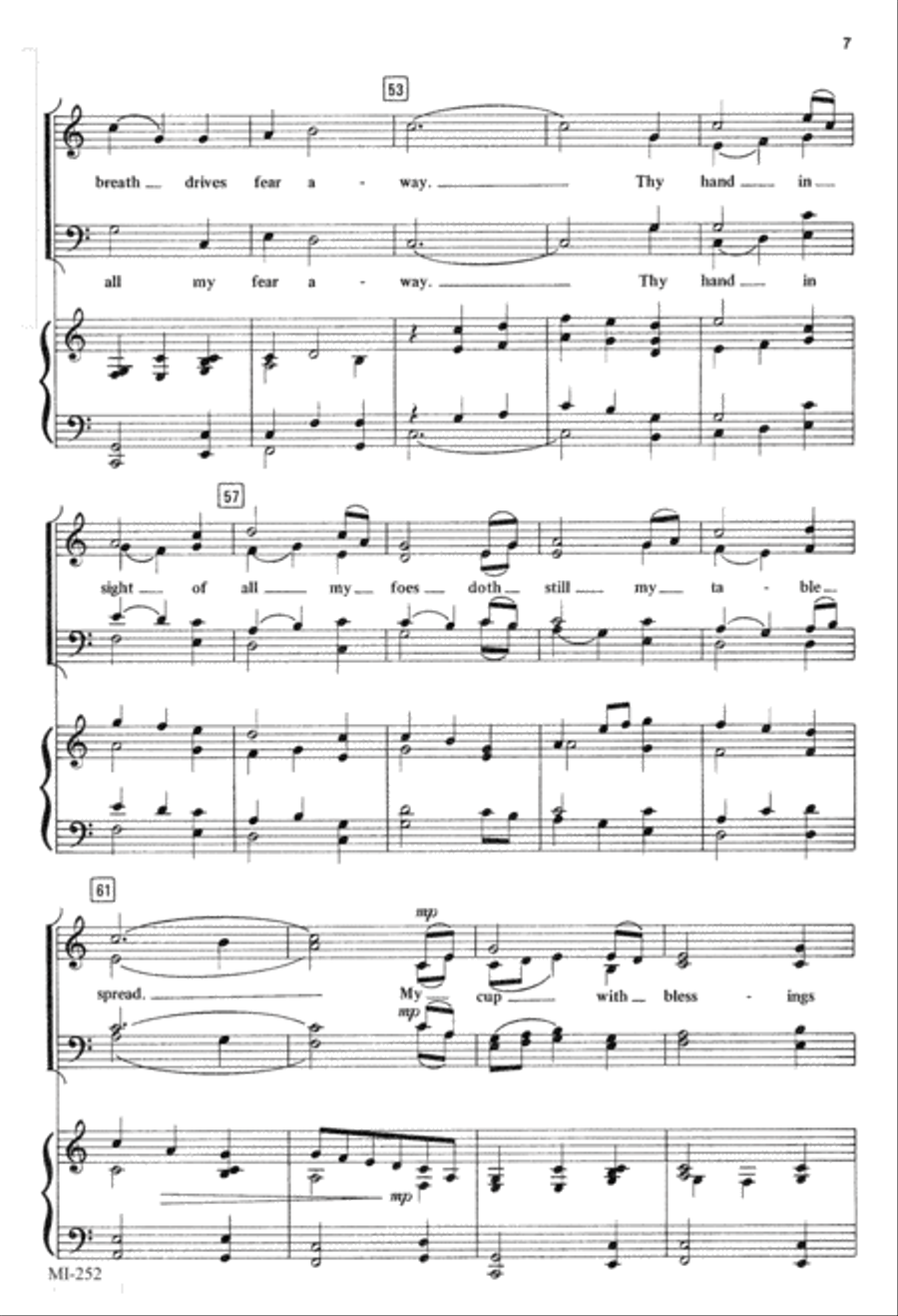 My Shepherd Will Supply My Need (Digital Download) 4-Part scores gallery preview page 7