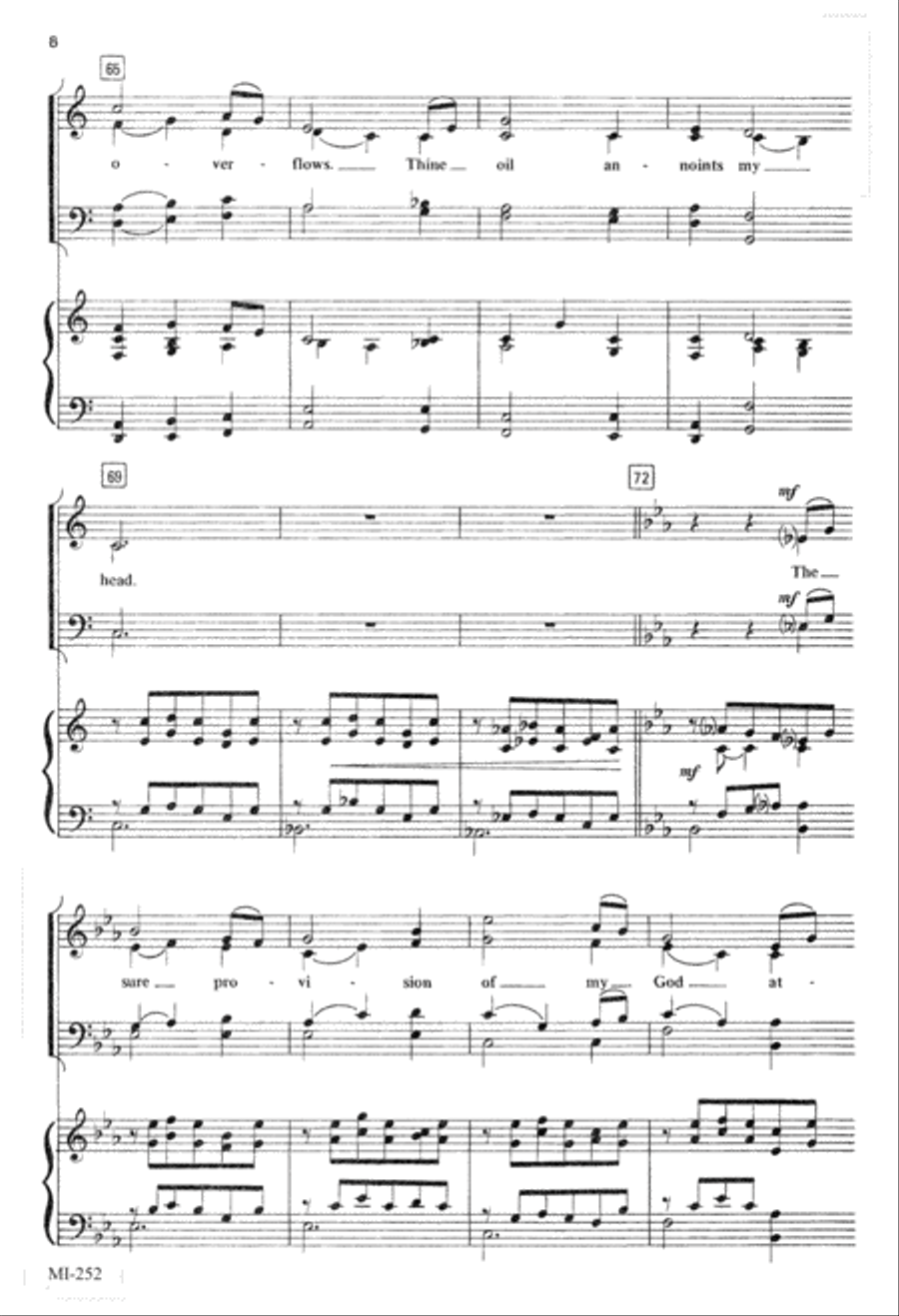 My Shepherd Will Supply My Need (Digital Download) 4-Part scores gallery preview page 8