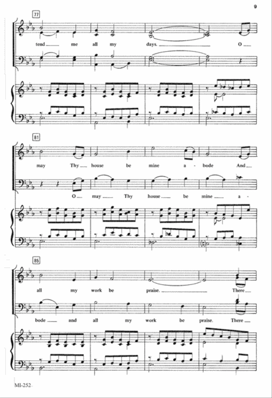 My Shepherd Will Supply My Need (Digital Download) 4-Part scores gallery preview page 9