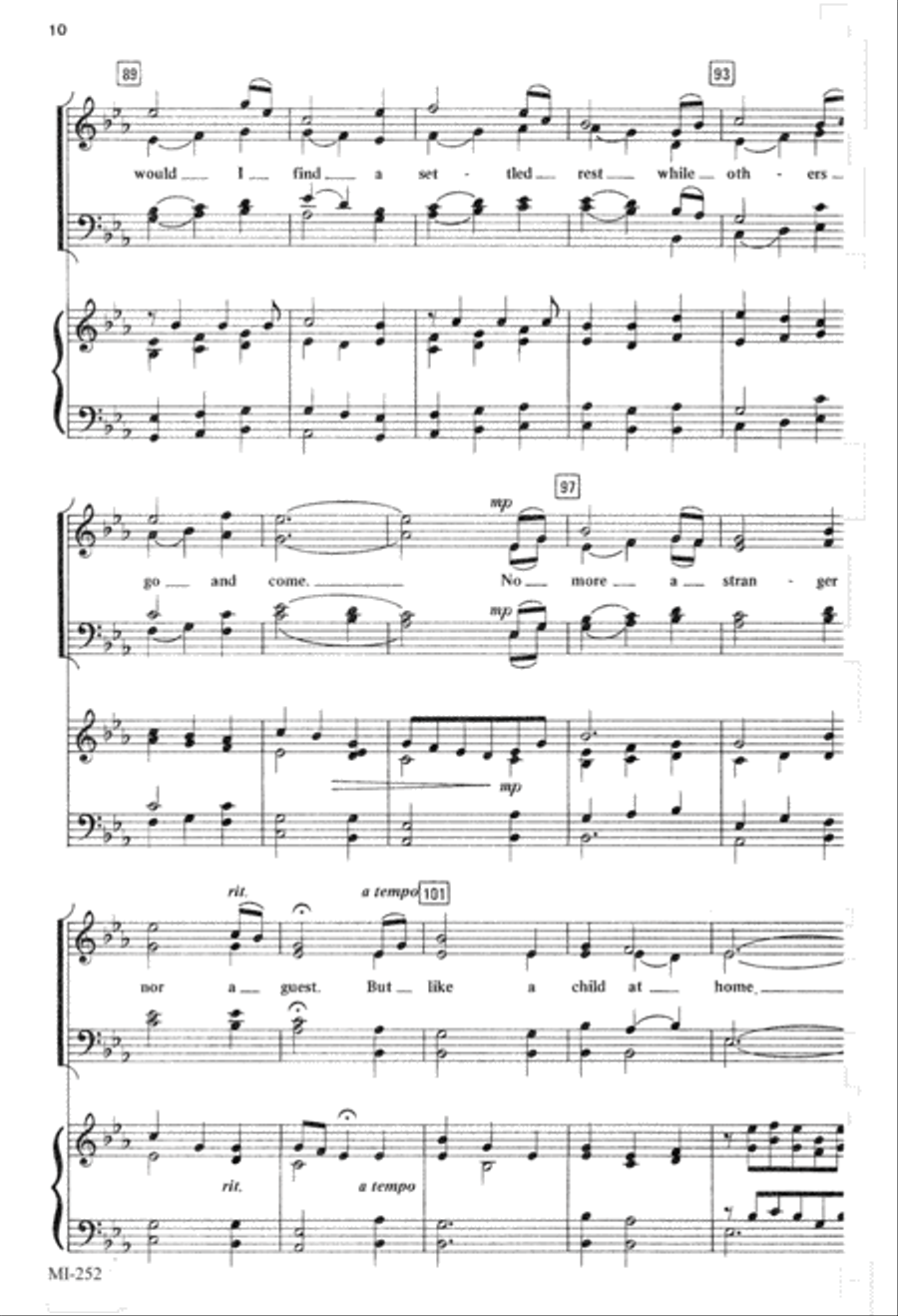 My Shepherd Will Supply My Need (Digital Download) 4-Part scores gallery preview page 10