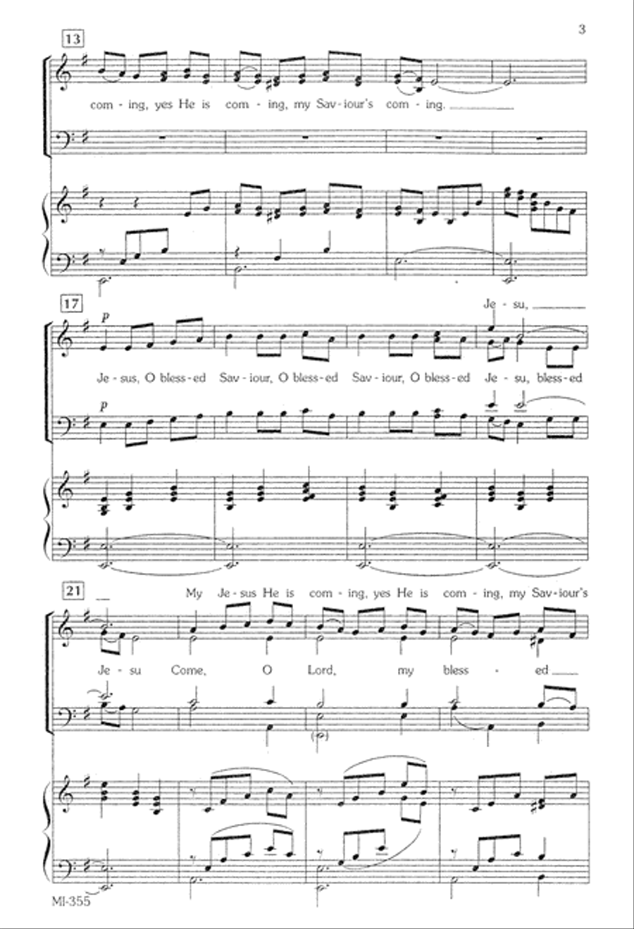 Anthem for Advent (Digital Download) 4-Part scores gallery preview page 3