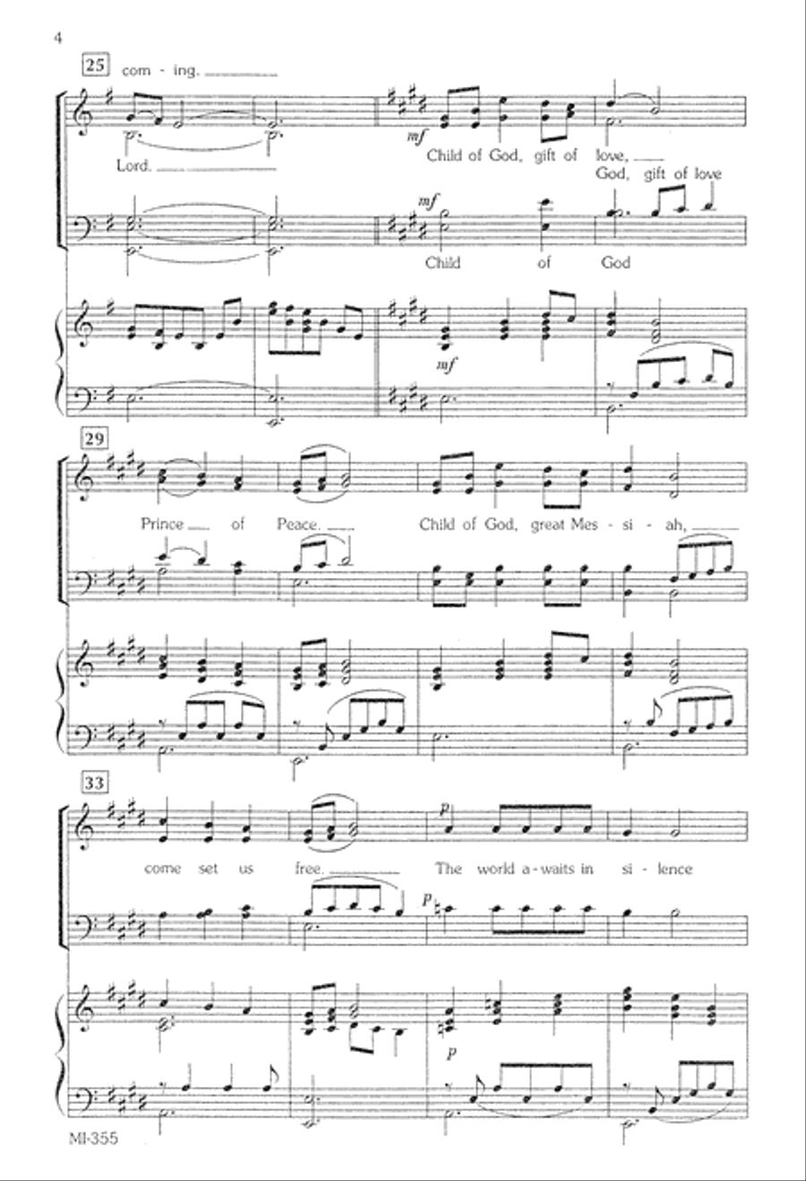 Anthem for Advent (Digital Download) 4-Part scores gallery preview page 4