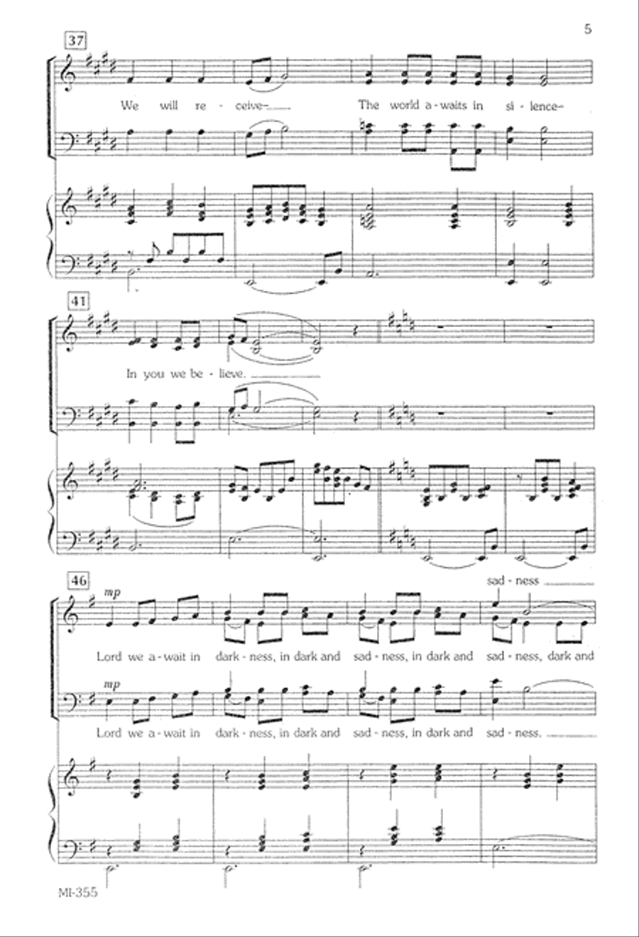 Anthem for Advent (Digital Download) 4-Part scores gallery preview page 5