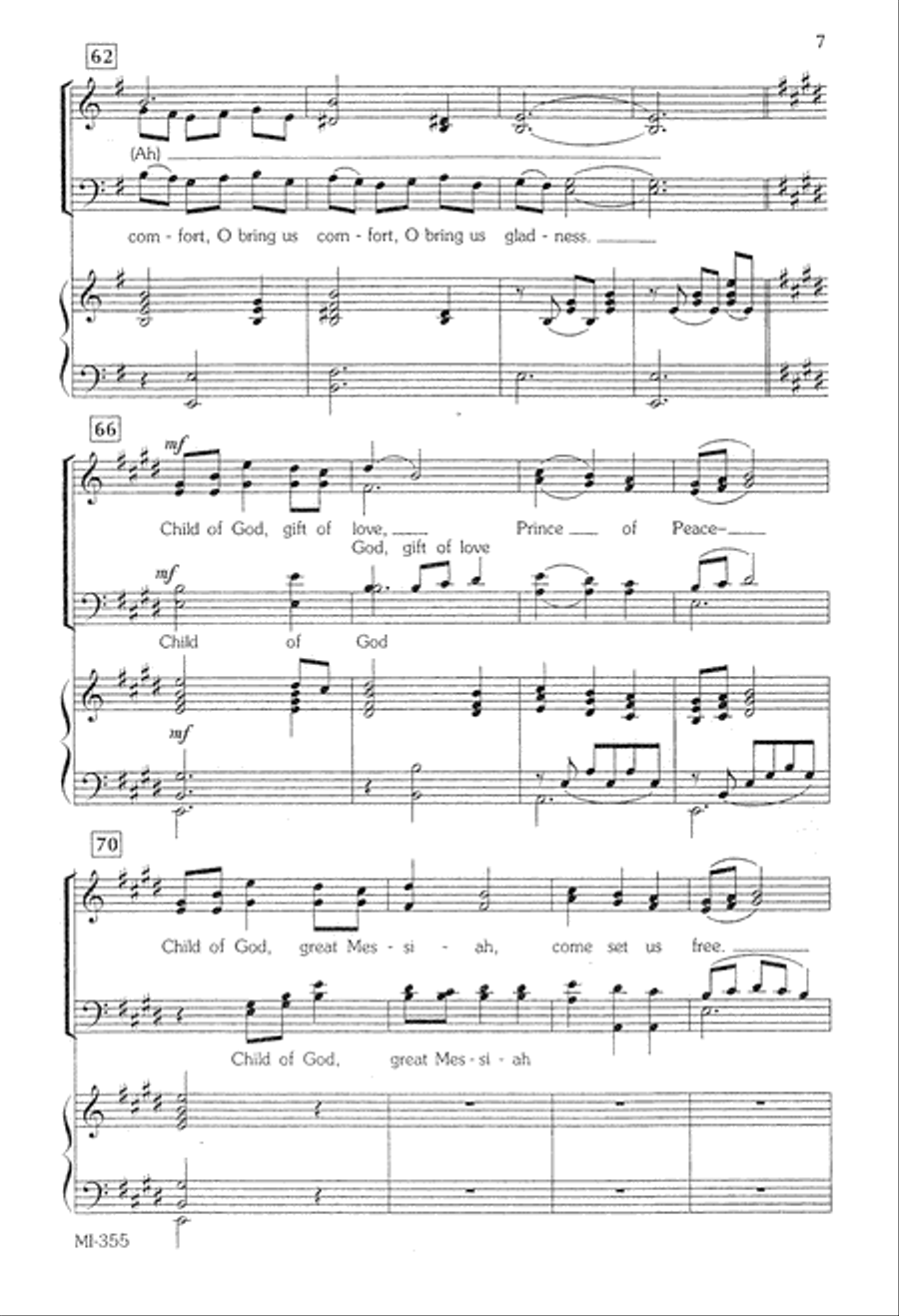 Anthem for Advent (Digital Download) 4-Part scores gallery preview page 7