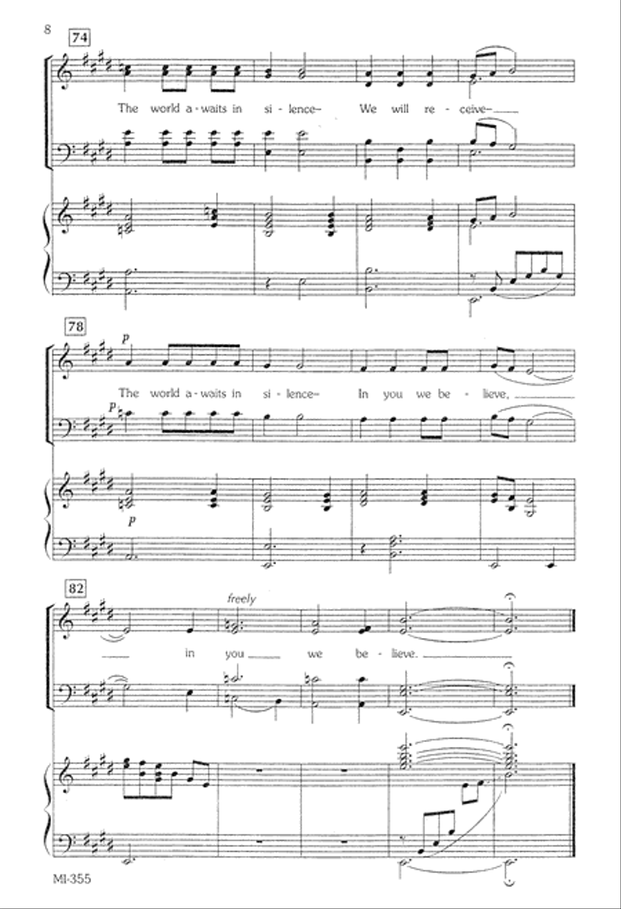 Anthem for Advent (Digital Download) 4-Part scores gallery preview page 8
