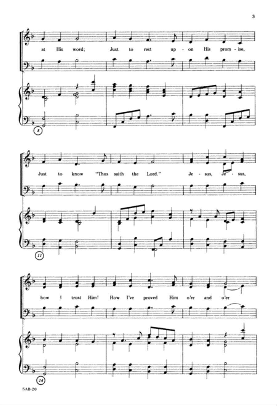 Trust In Him (Digital Download) 3-Part scores gallery preview page 3