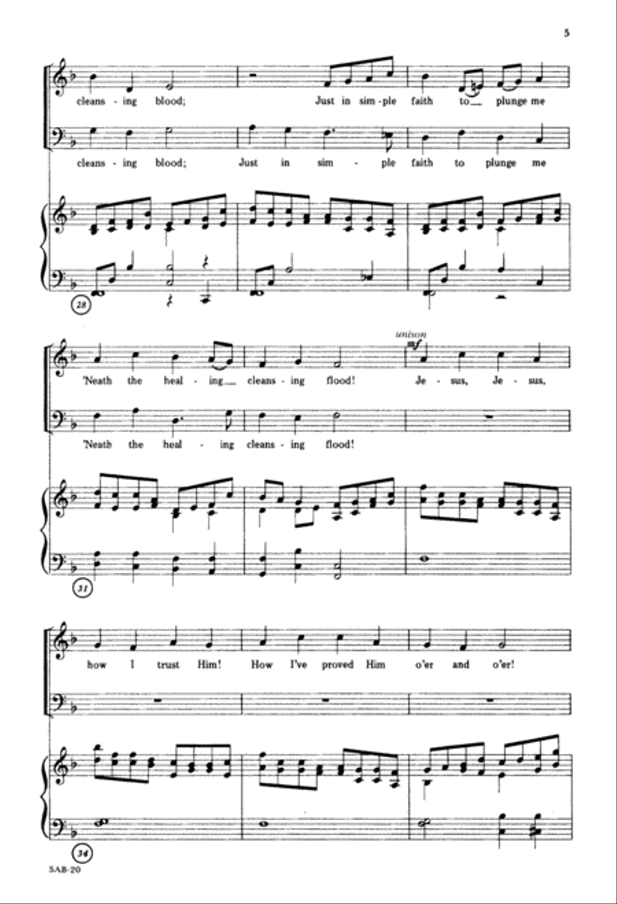 Trust In Him (Digital Download) 3-Part scores gallery preview page 5