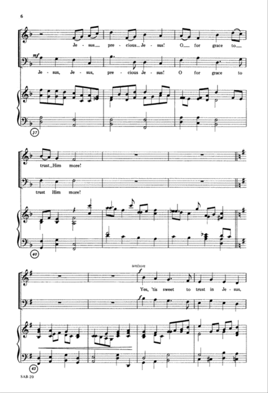 Trust In Him (Digital Download) 3-Part scores gallery preview page 6