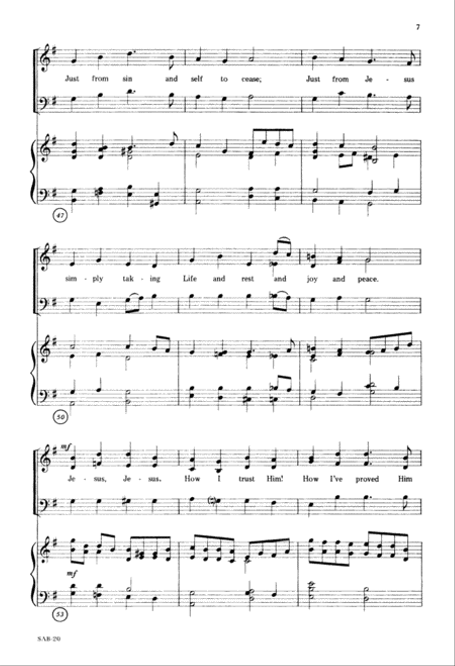 Trust In Him (Digital Download) 3-Part scores gallery preview page 7