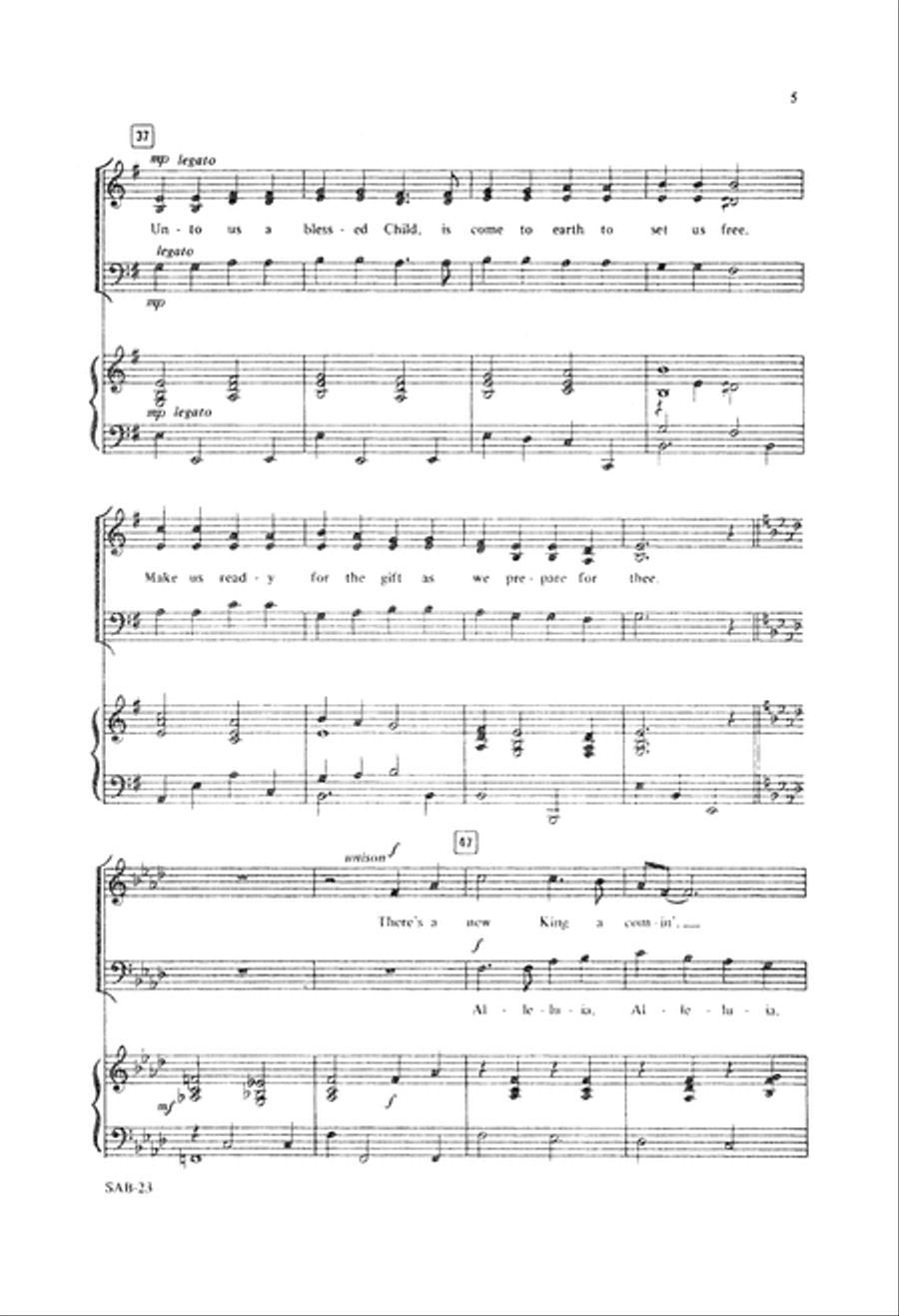 A New King is Comin' (Digital Download) 3-Part scores gallery preview page 5