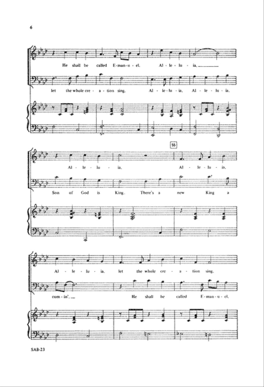 A New King is Comin' (Digital Download) 3-Part scores gallery preview page 6