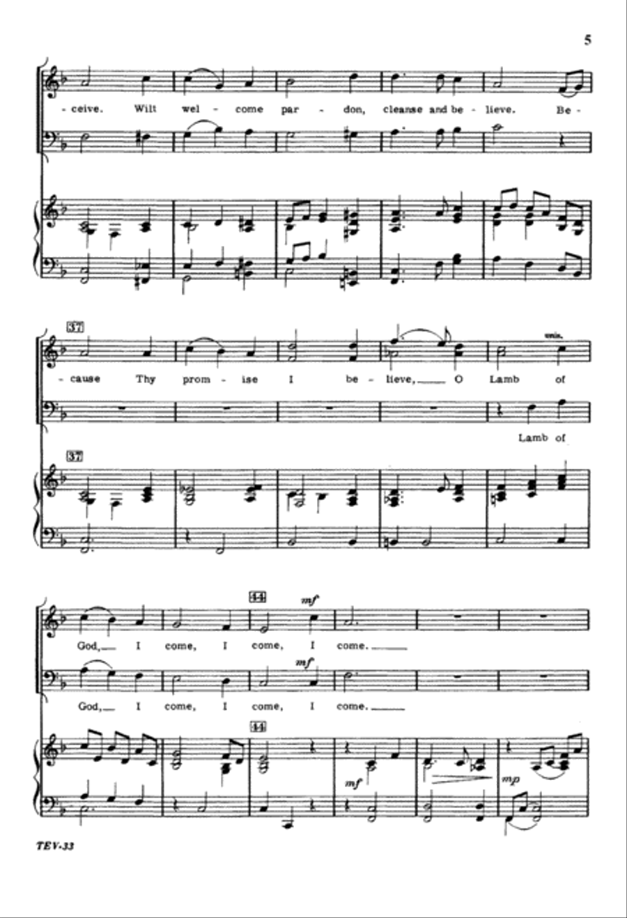 Just as I Am (Digital Download) 2-Part scores gallery preview page 5