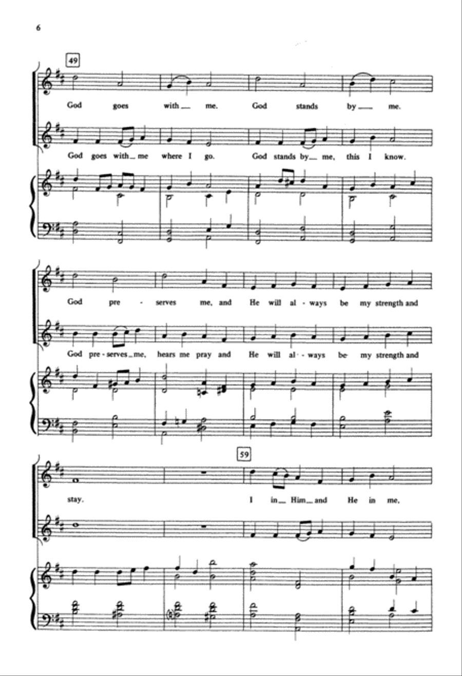 God Goes With Me (Digital Download) 2-Part scores gallery preview page 6