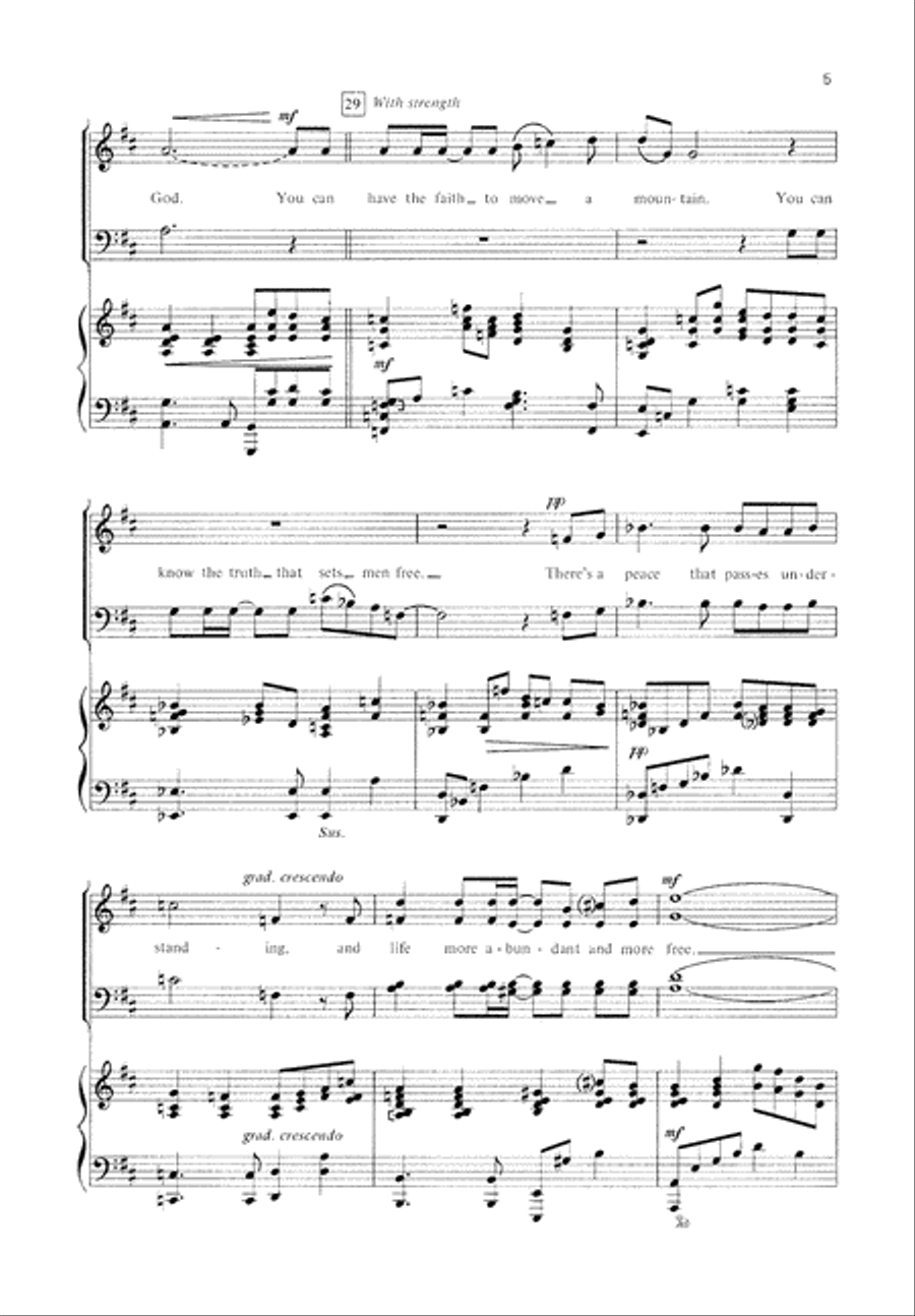 Where Your Treasure Is (Digital Download) 4-Part scores gallery preview page 5