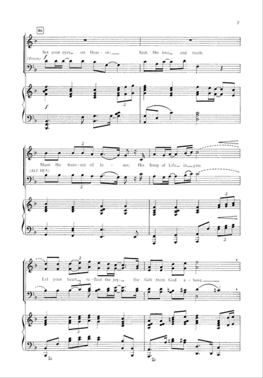 Where Your Treasure Is (Digital Download) 4-Part scores gallery preview page 7