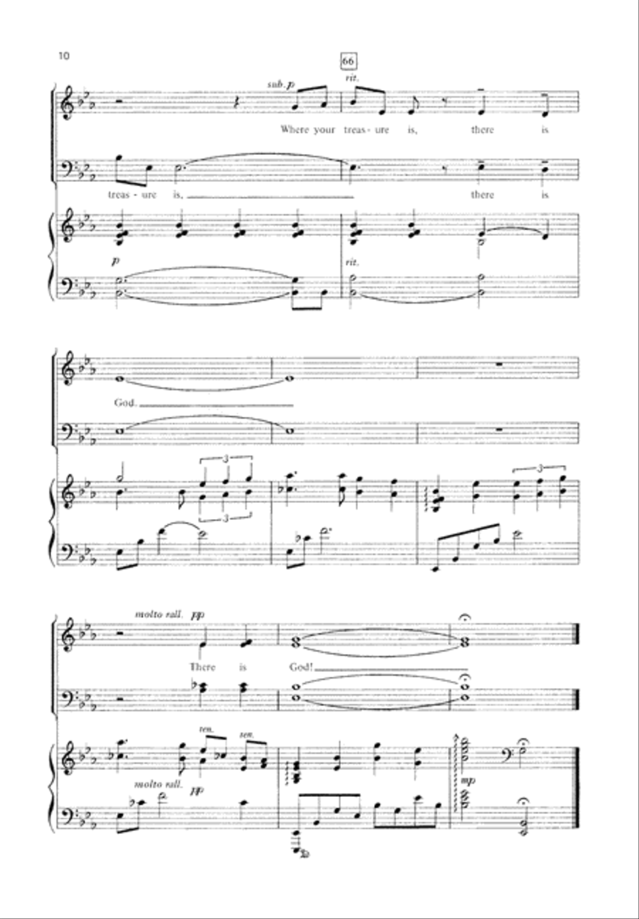 Where Your Treasure Is (Digital Download) 4-Part scores gallery preview page 10