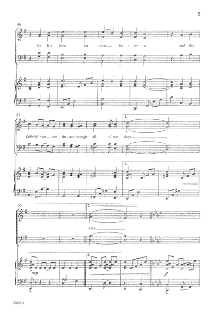 Praise the Lord Again! (Digital Download) 4-Part scores gallery preview page 5