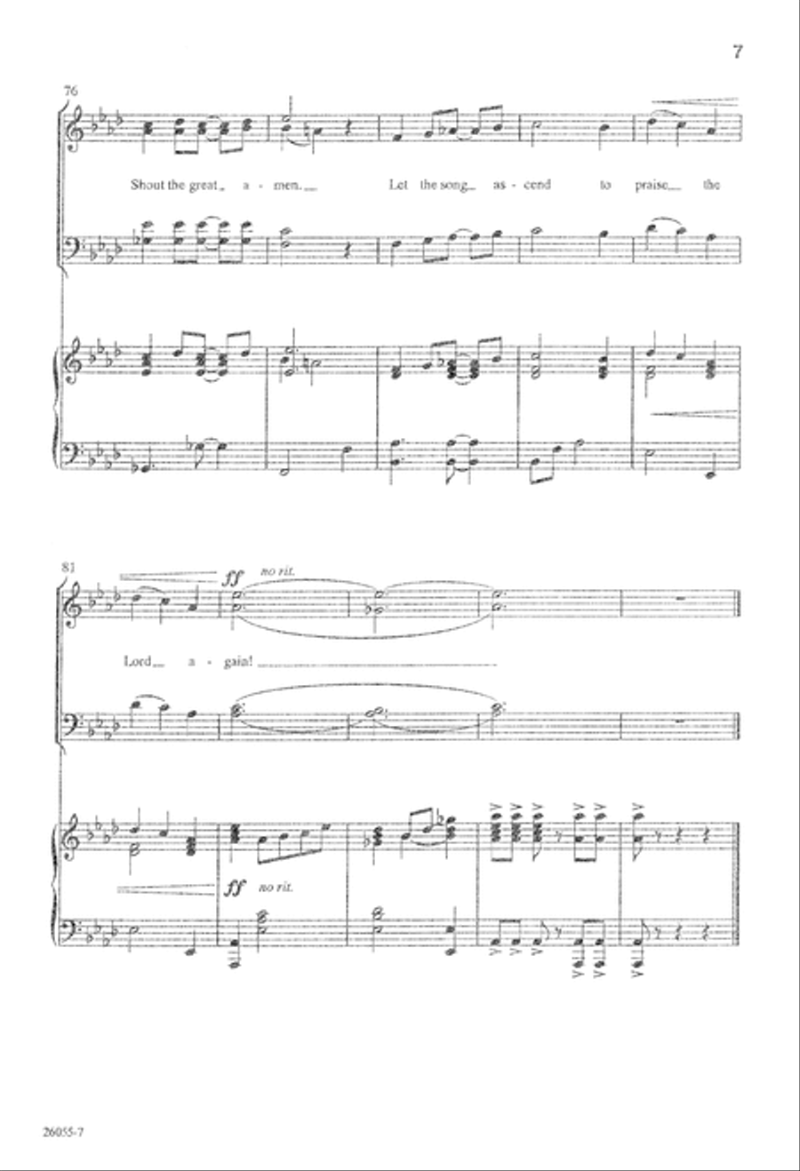 Praise the Lord Again! (Digital Download) 4-Part scores gallery preview page 7