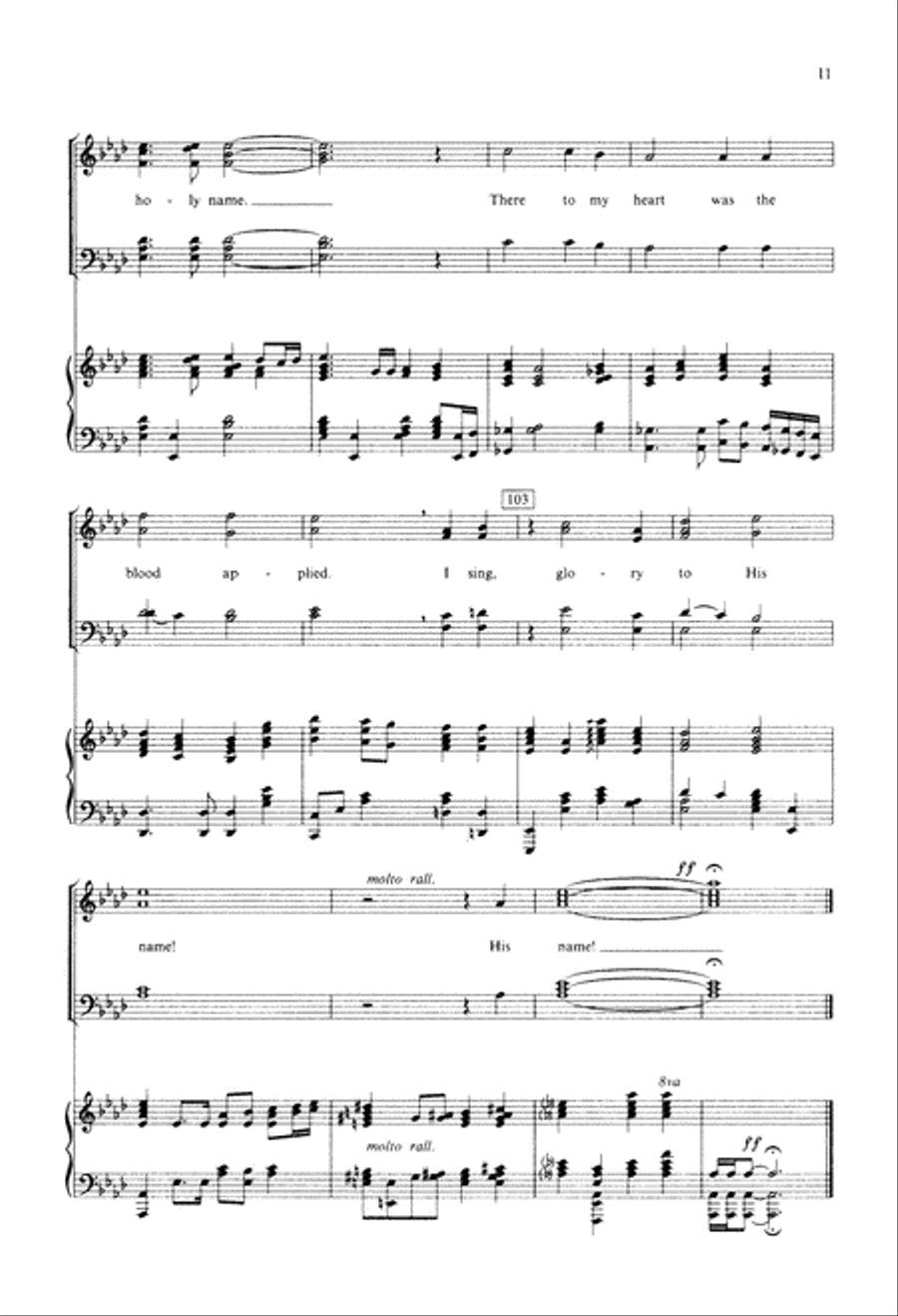 Glory in the Cross (Digital Download) 4-Part scores gallery preview page 11