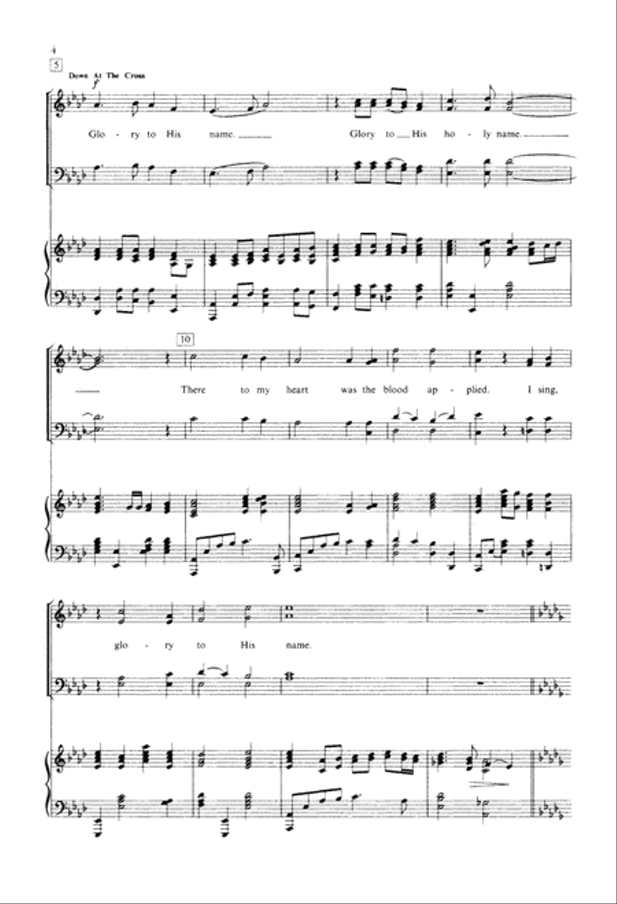 Glory in the Cross (Digital Download) 4-Part scores gallery preview page 4