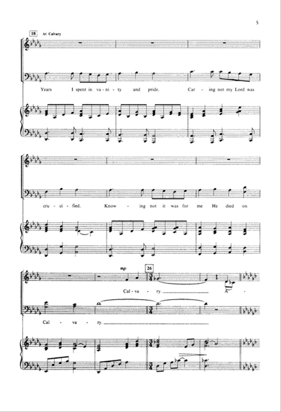 Glory in the Cross (Digital Download) 4-Part scores gallery preview page 5