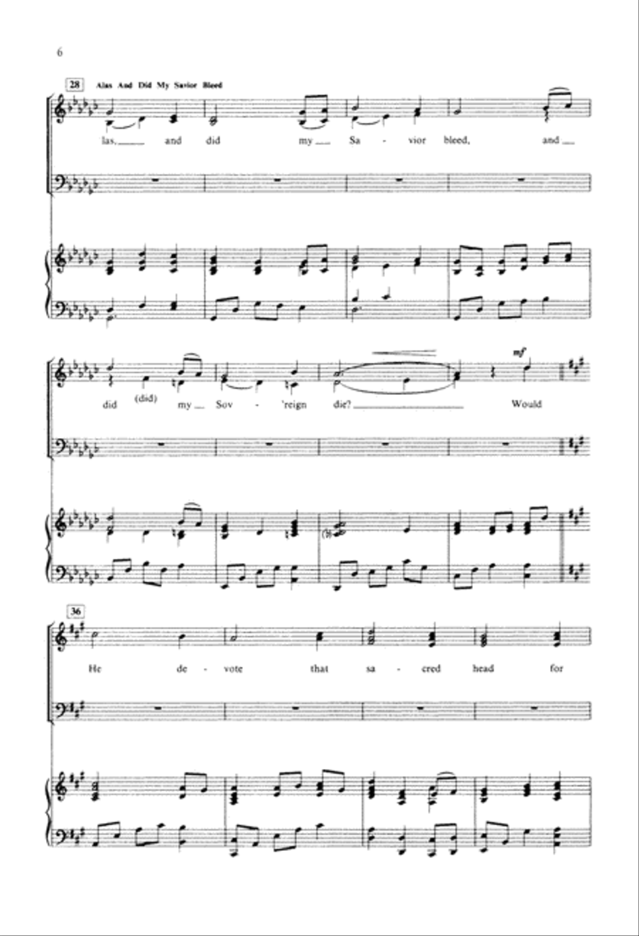 Glory in the Cross (Digital Download) 4-Part scores gallery preview page 6