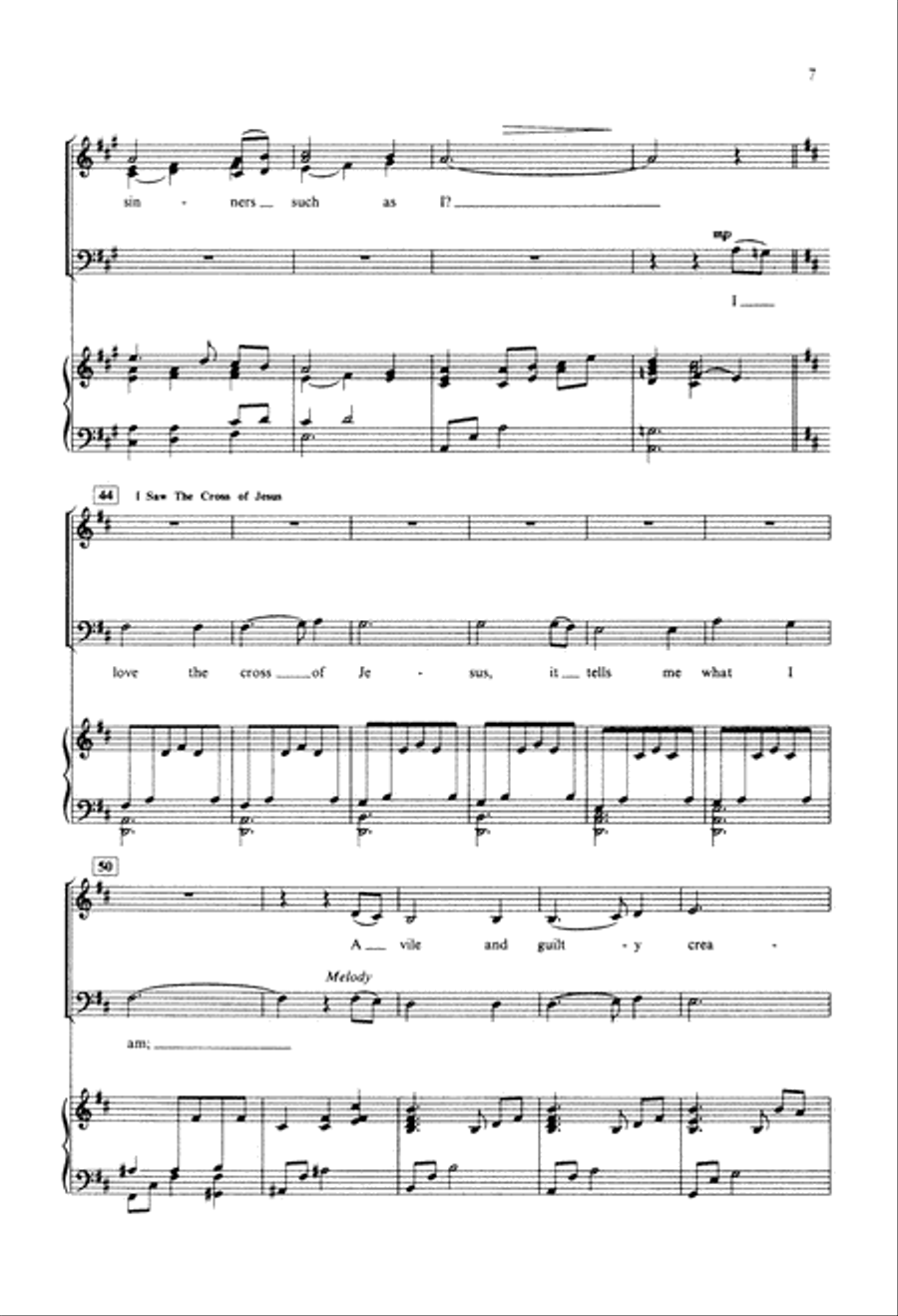 Glory in the Cross (Digital Download) 4-Part scores gallery preview page 7