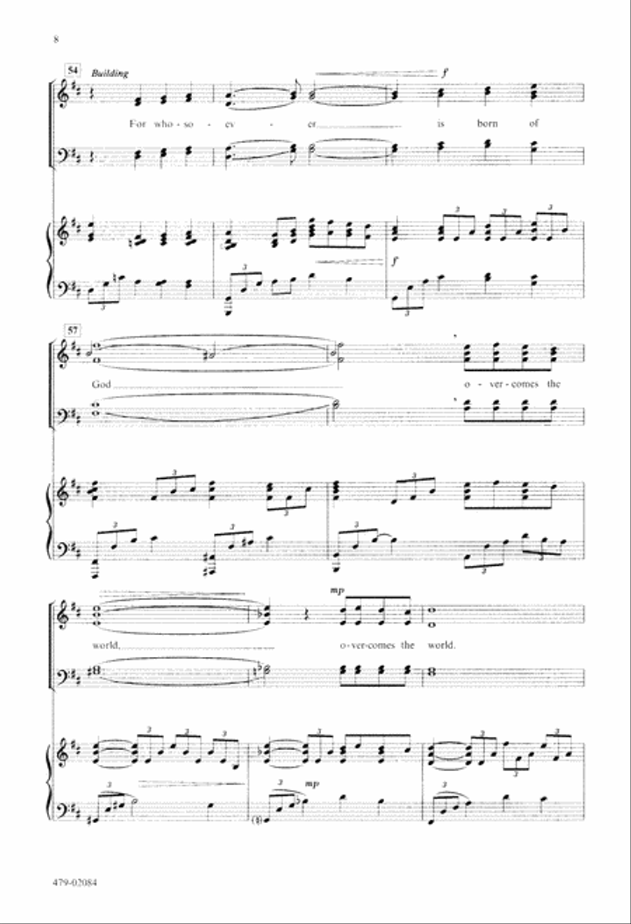 Beloved, Let Us Love (Digital Download) 4-Part scores gallery preview page 8