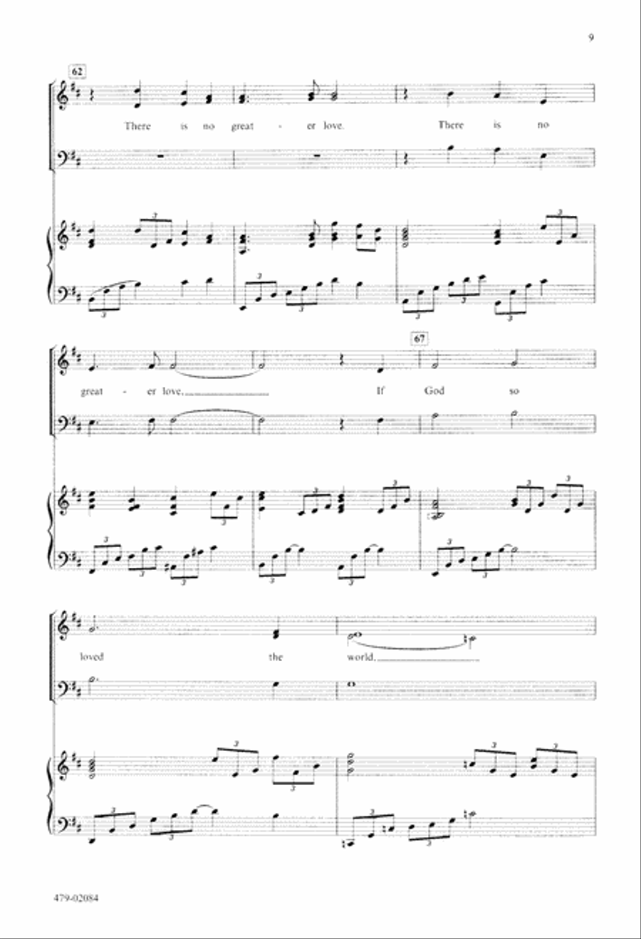 Beloved, Let Us Love (Digital Download) 4-Part scores gallery preview page 9