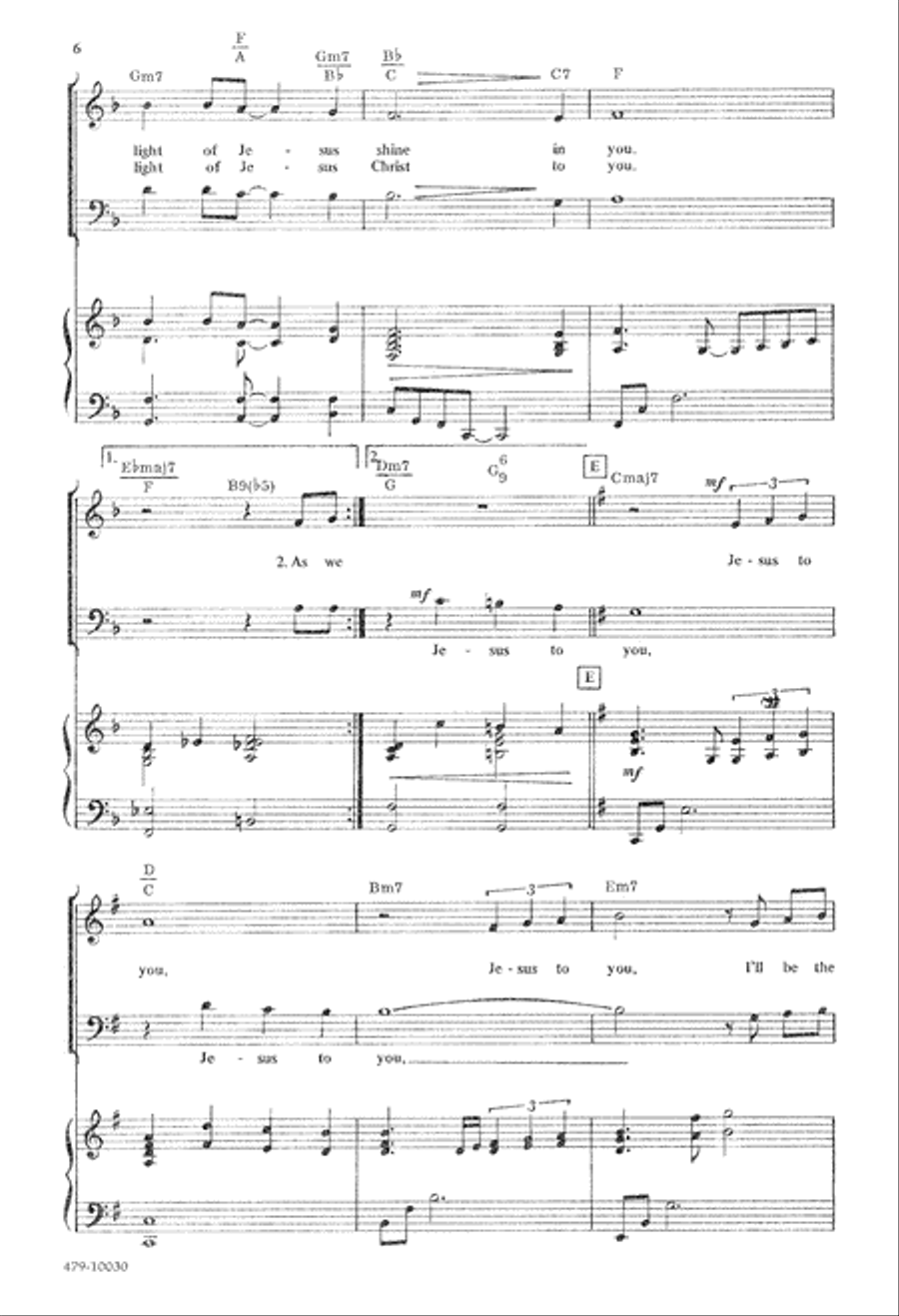 Jesus in You (Digital Download) 3-Part scores gallery preview page 6