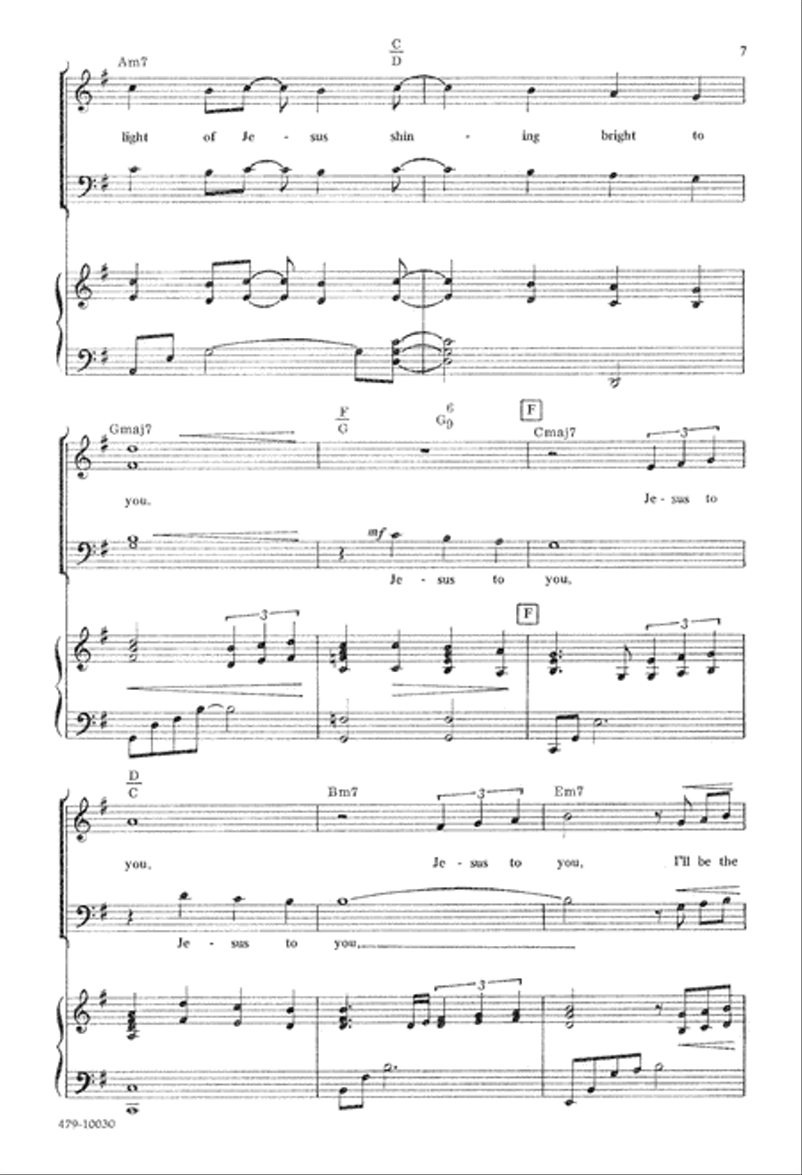 Jesus in You (Digital Download) 3-Part scores gallery preview page 7