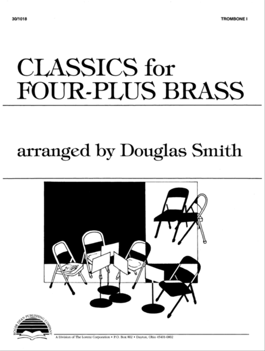 Classics for Four-Plus Brass - Trombone 1 Brass Ensemble scores gallery preview page 1