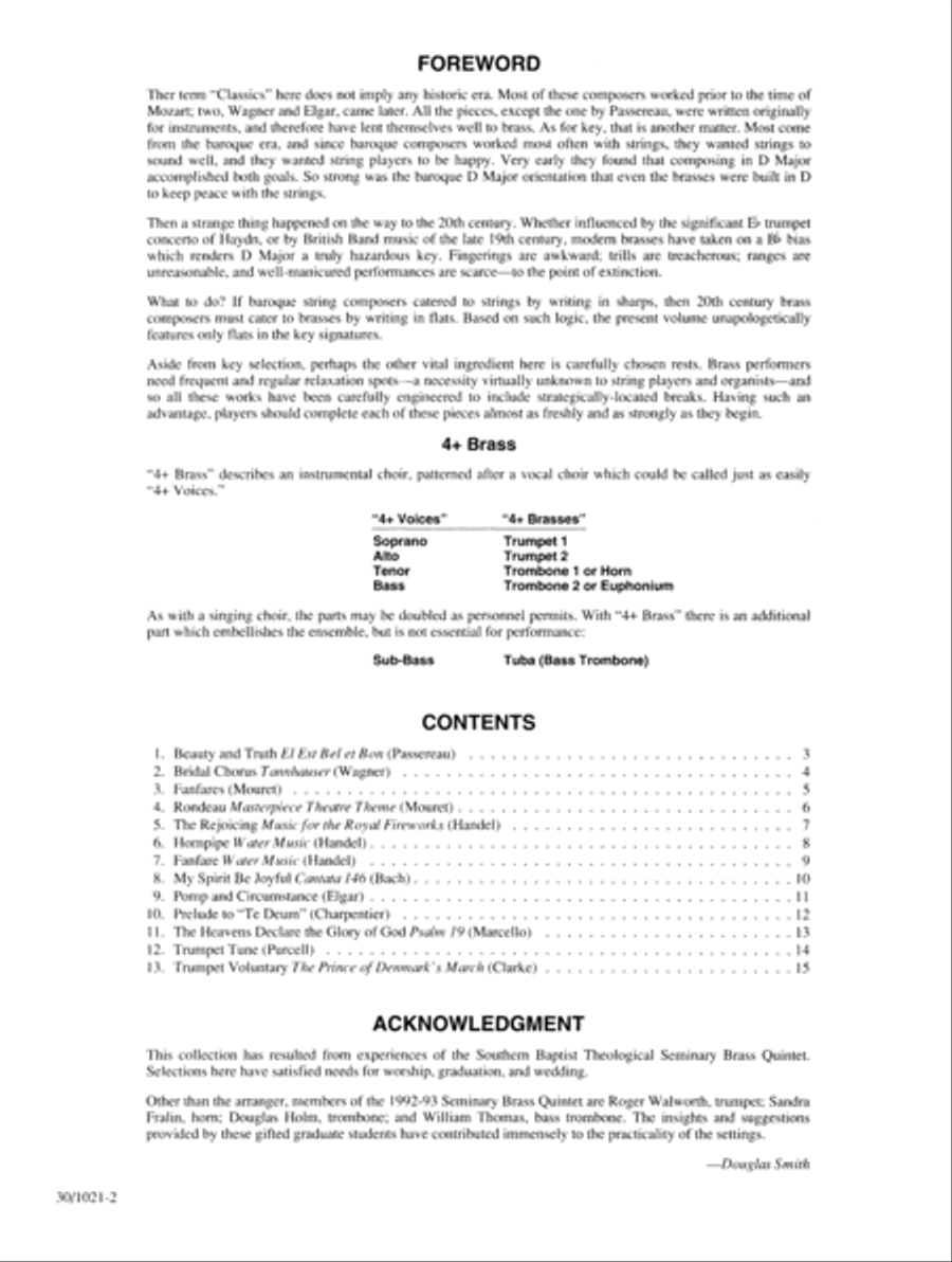 Classics for Four-Plus Brass - Tuba Brass Ensemble scores gallery preview page 4