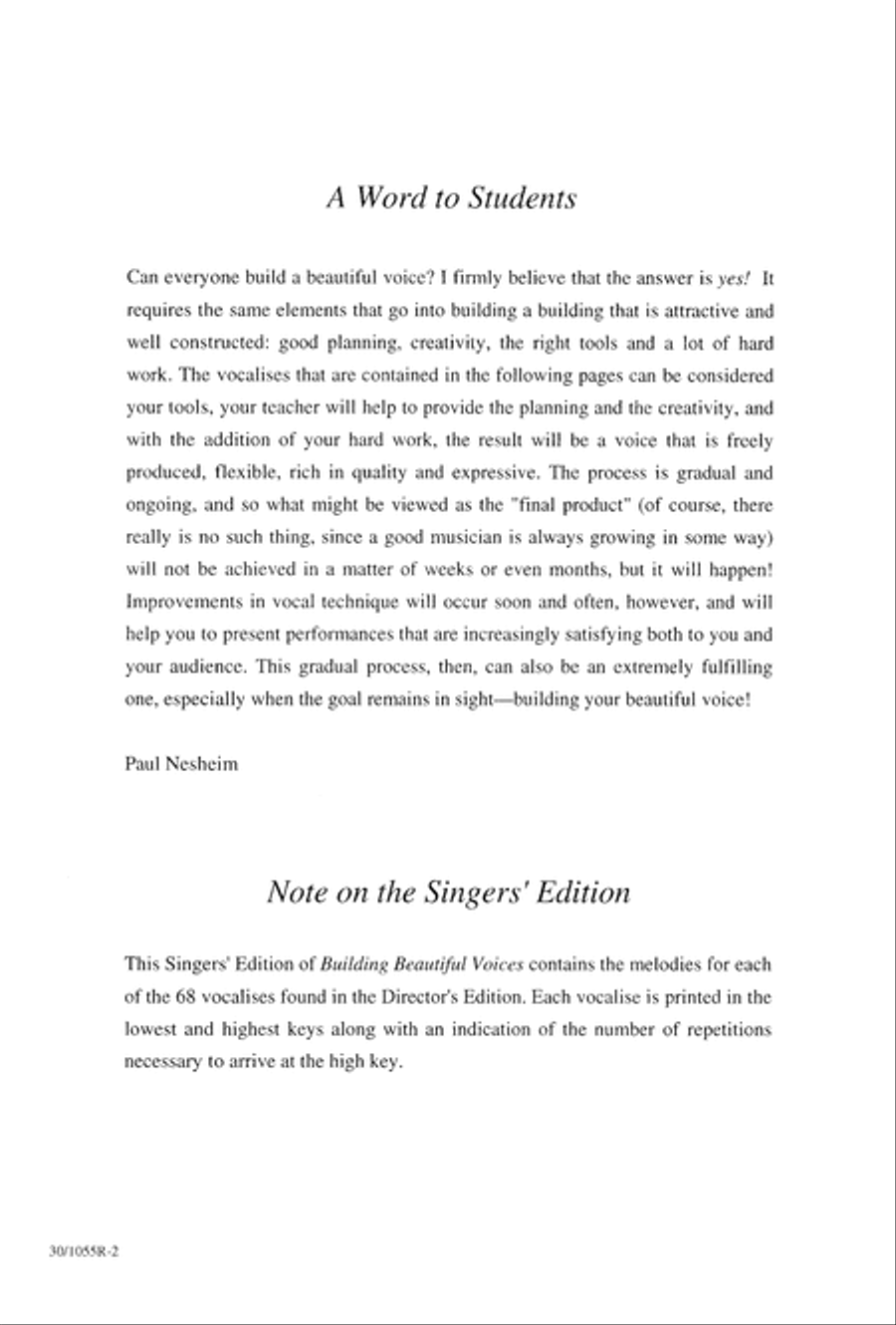 Building Beautiful Voices - Singers Edition (Digital Download) Choir scores gallery preview page 2