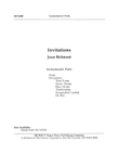 Invitations - Instrumental Parts