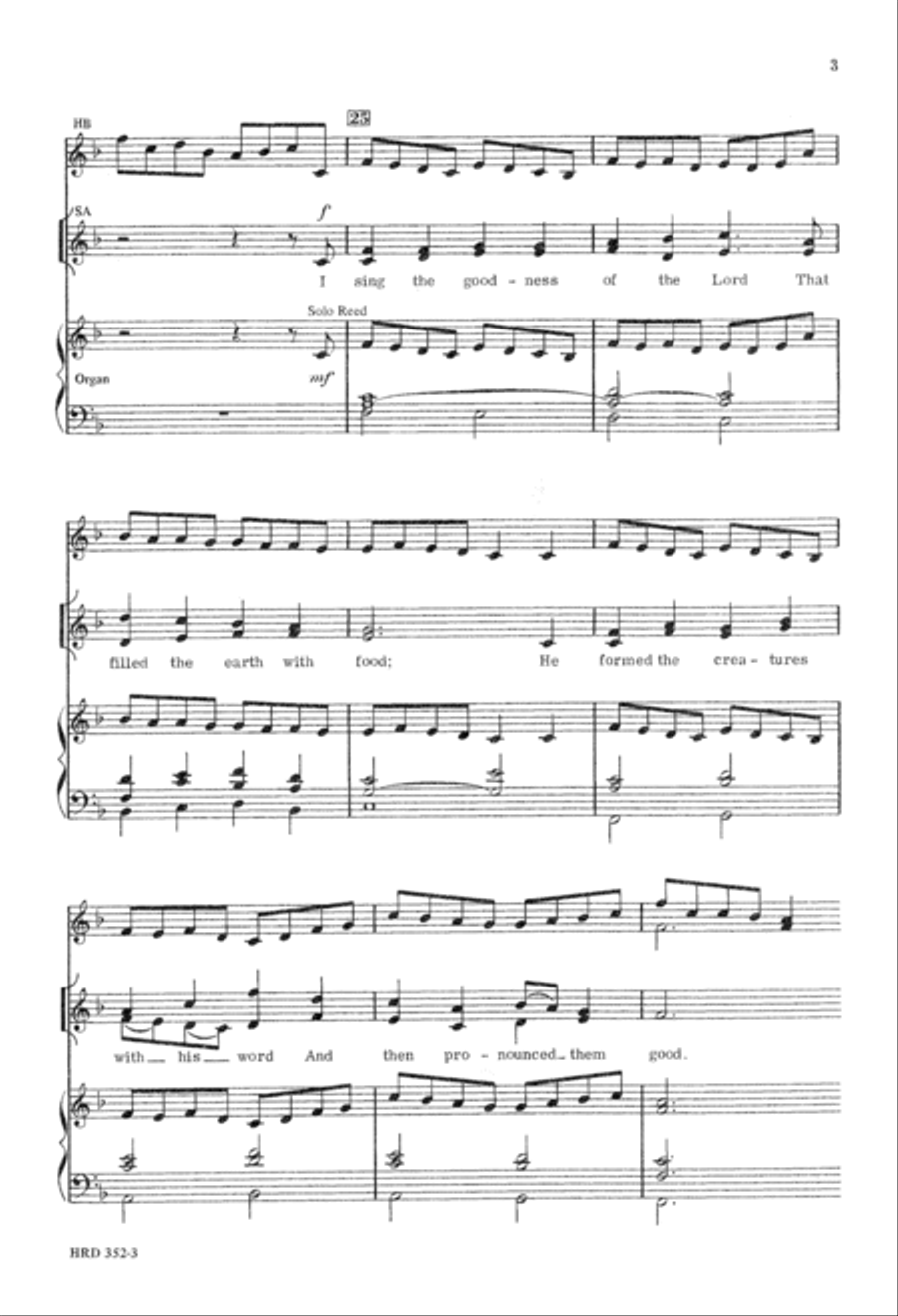 I Sing the Almighty Power of God (Digital Download) 4-Part scores gallery preview page 3