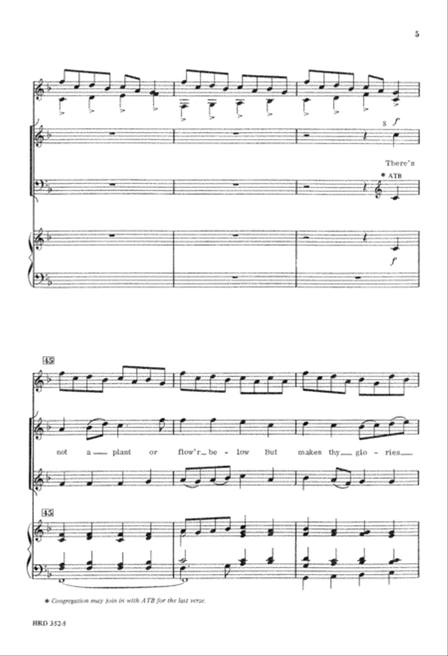 I Sing the Almighty Power of God (Digital Download) 4-Part scores gallery preview page 5