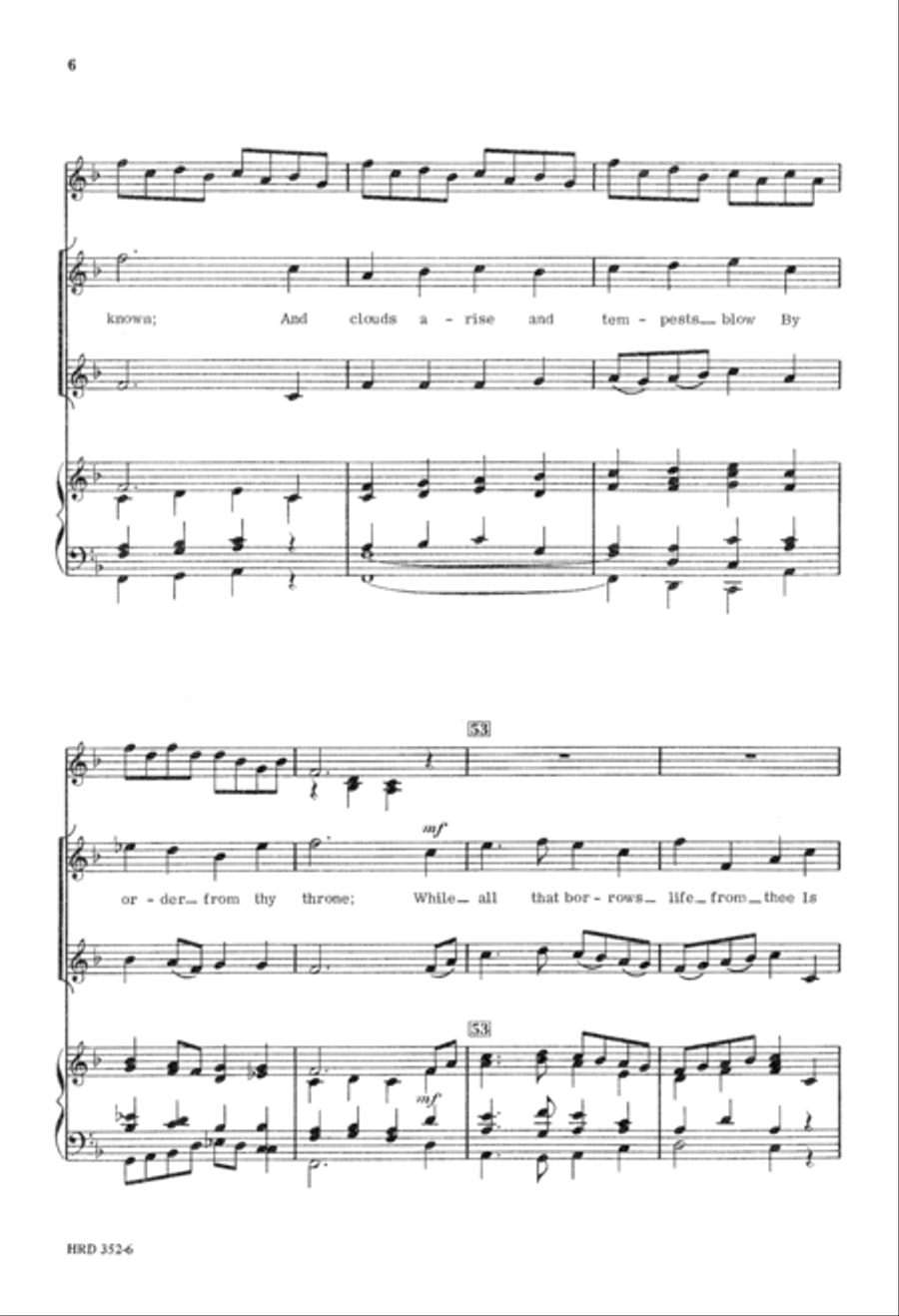 I Sing the Almighty Power of God (Digital Download) 4-Part scores gallery preview page 6