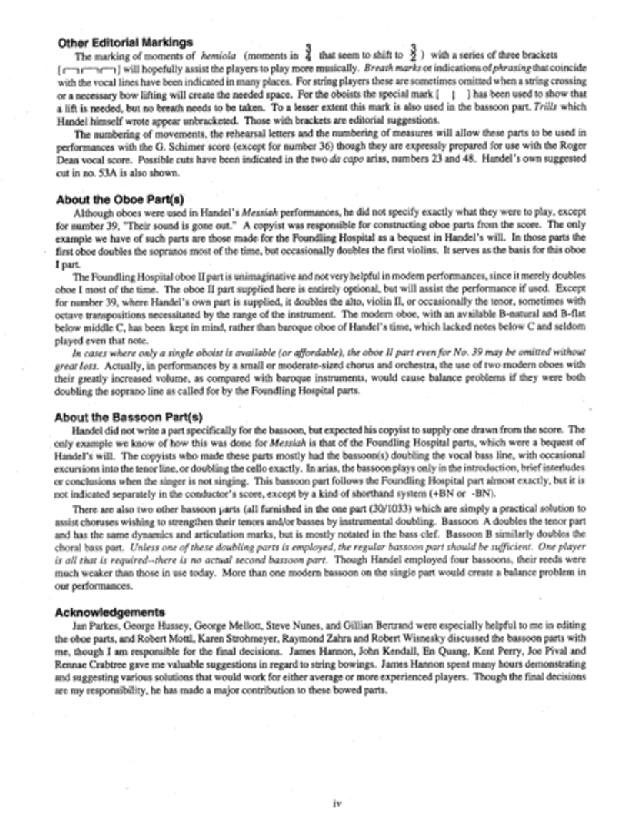 Messiah - Oboe II Oboe Solo scores gallery preview page 6