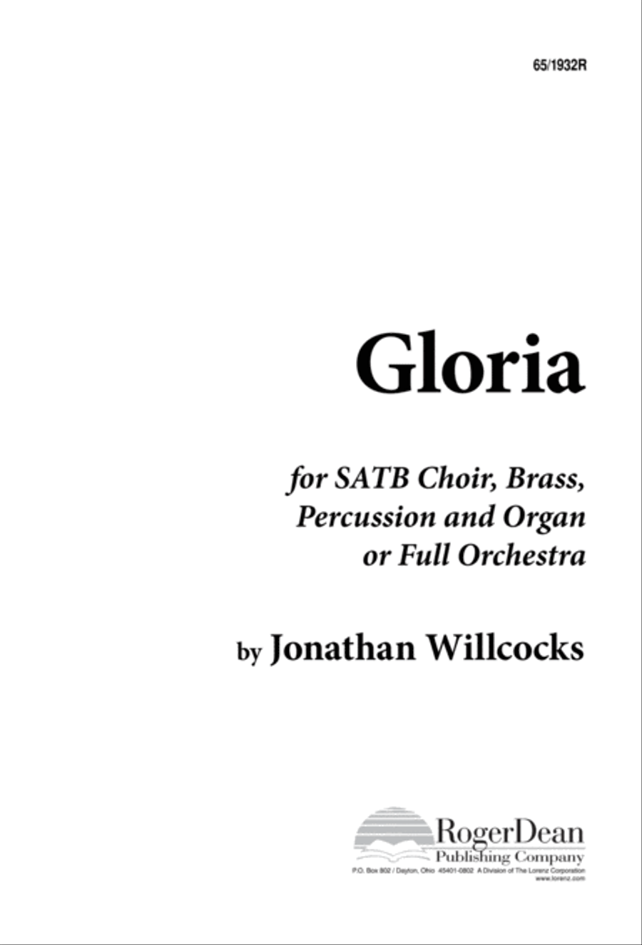 Gloria (Digital Download) 4-Part scores gallery preview page 1
