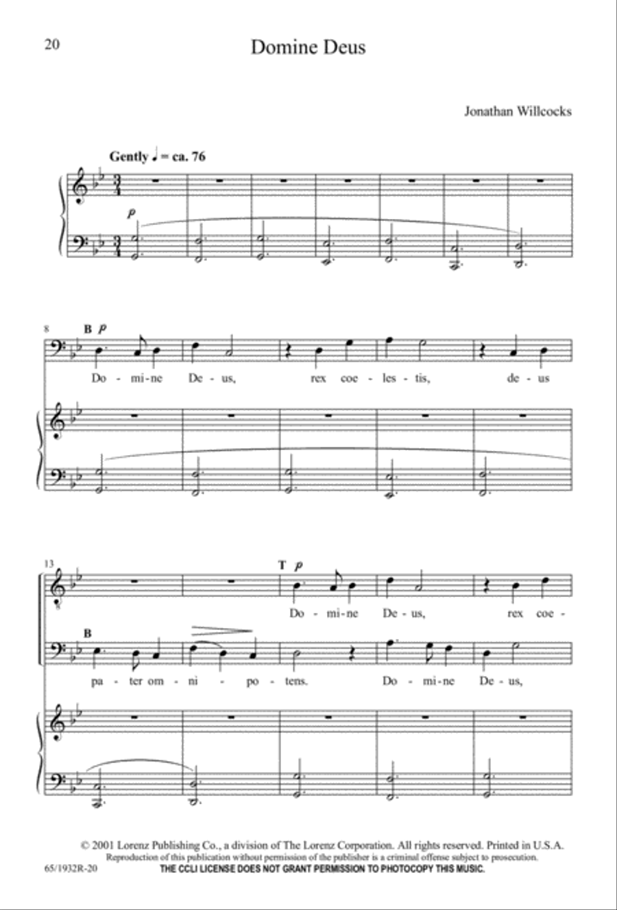 Gloria (Digital Download) 4-Part scores gallery preview page 22
