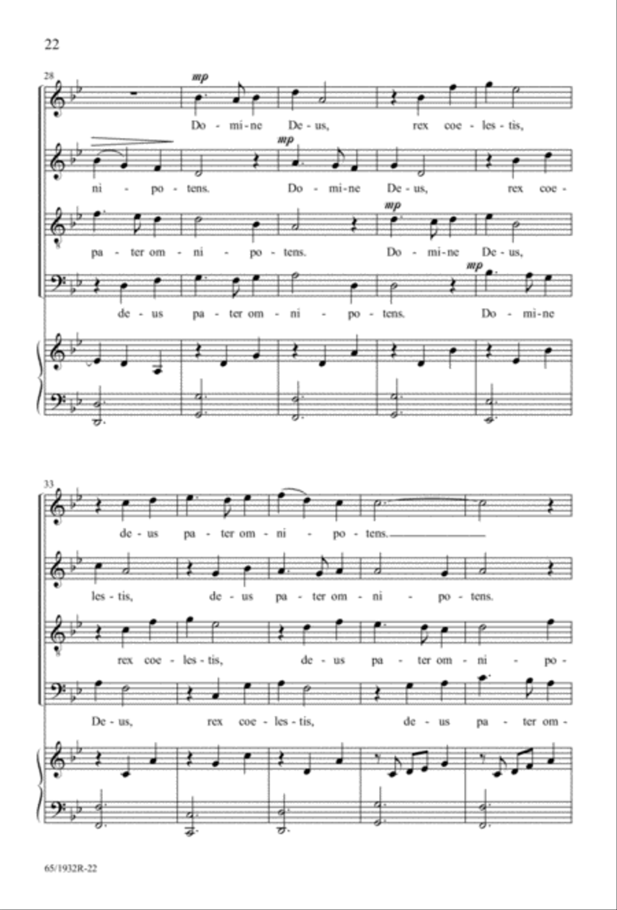 Gloria (Digital Download) 4-Part scores gallery preview page 24