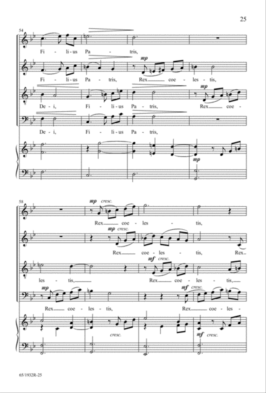 Gloria (Digital Download) 4-Part scores gallery preview page 27