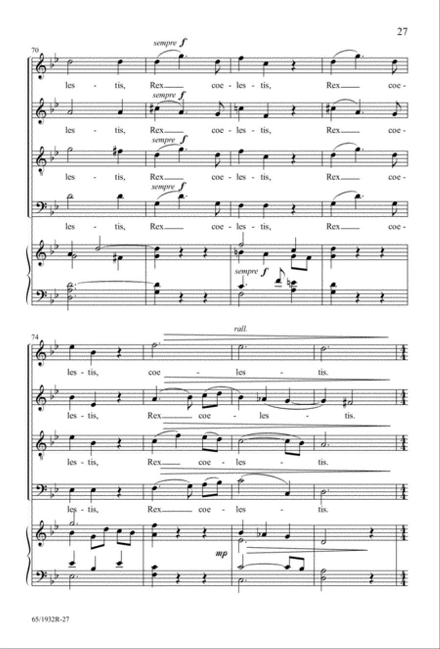 Gloria (Digital Download) 4-Part scores gallery preview page 29