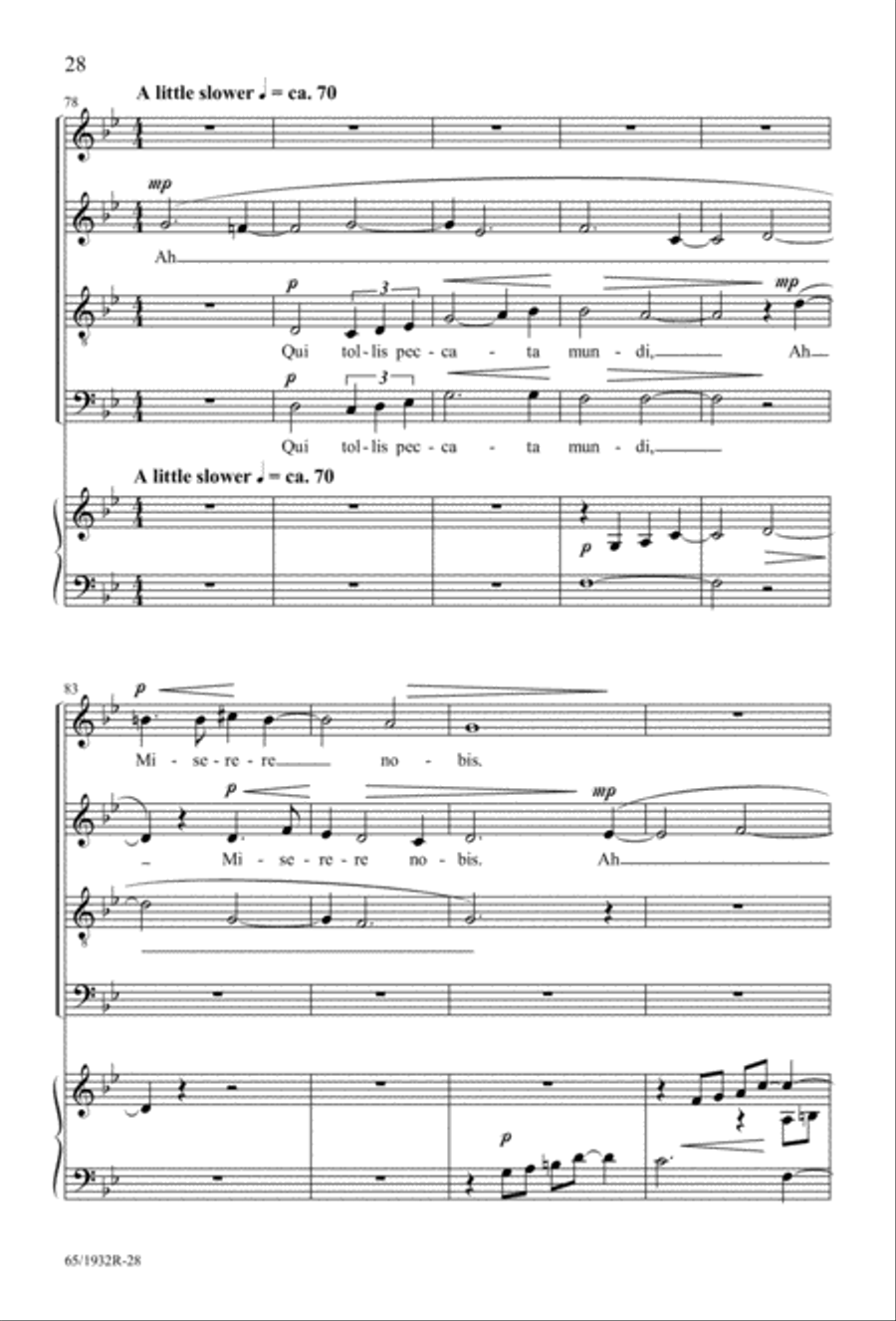 Gloria (Digital Download) 4-Part scores gallery preview page 30